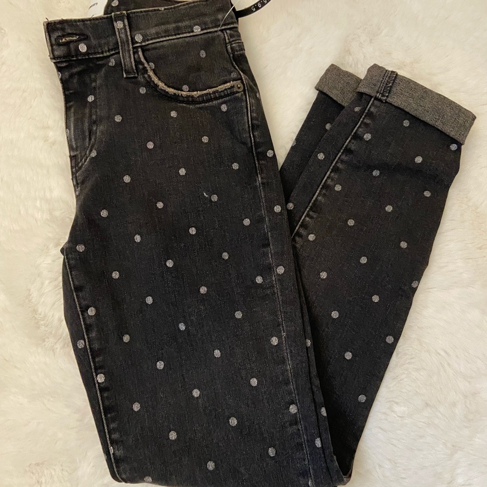 Polka dot jeans